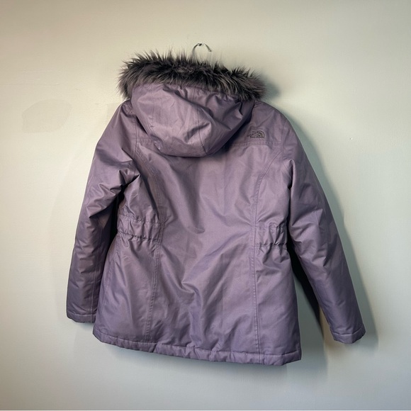 Girls the north face greenland 550 parka size XL 18 purple - Picture 6 of 7